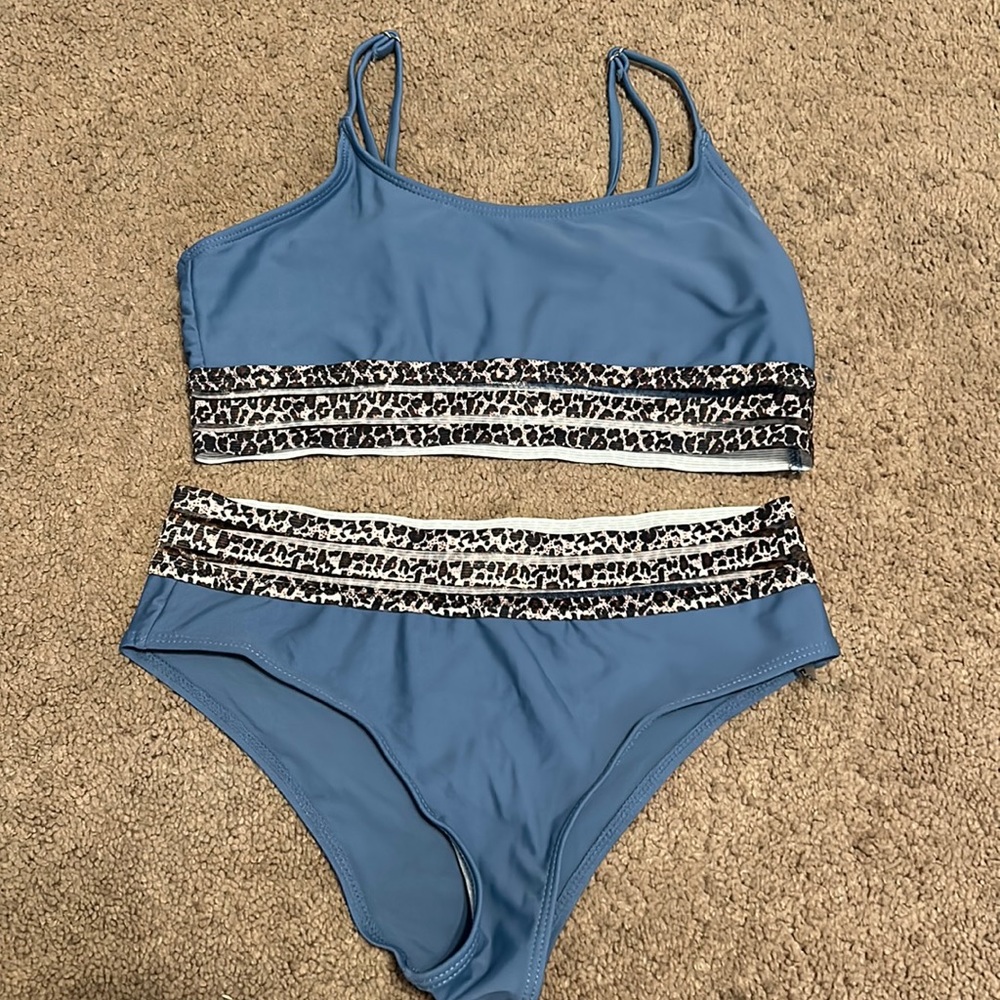 Blue bikini